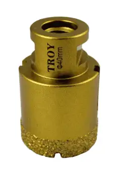 Carota diamantata pentru polizor unghiular Troy 27450-40mm, O40 mm