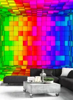 Fototapet autoadeziv Rainbow Cube