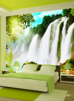 Fototapet The Beauty Of Nature: Waterfall