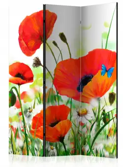 Paravan Country Poppies [Room Dividers] 135 cm x 172 cm