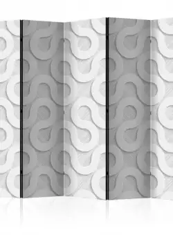Paravan Grey Spirals Ii [Room Dividers] 225 cm x 172 cm