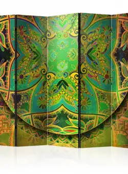 Paravan Mandala: Emerald Fantasy Ii [Room Dividers] 225 cm x 172 cm