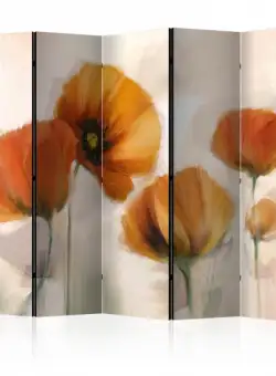 Paravan Poppies Vintage Ii [Room Dividers] 225 cm x 172 cm