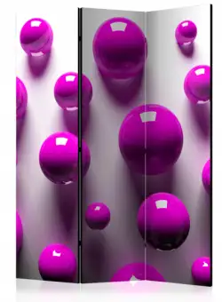 Paravan Purple Balls [Room Dividers] 135 cm x 172 cm