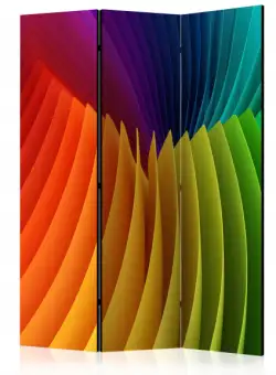 Paravan Rainbow Wave [Room Dividers] 135 cm x 172 cm