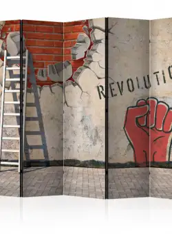 Paravan The Invisible Hand Of The Revolution Ii [Room Dividers] 225 cm x 172 cm