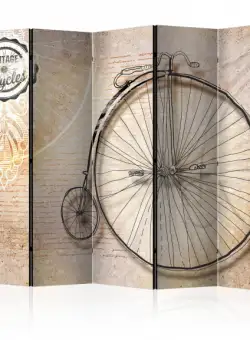 Paravan Vintage Bicycles Sepia Ii [Room Dividers] 225 cm x 172 cm