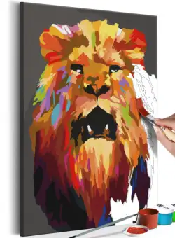 Pictatul pentru recreere Colourful Lion (Large) 40 x 60 cm