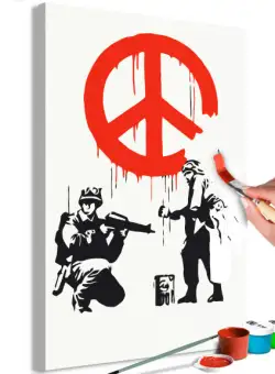 Pictatul pentru recreere Peace Sign 40 x 60 cm