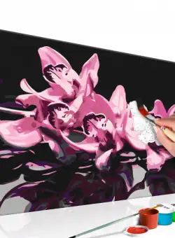 Pictatul Pentru Recreere Pink Orchid (Black Background)