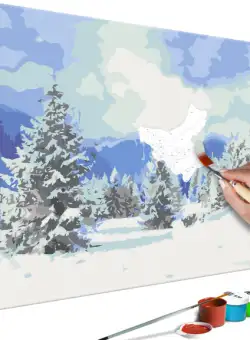 Pictatul pentru recreere Snow Christmas Trees 60 x 40 cm