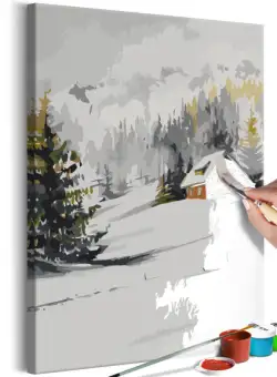 Pictatul pentru recreere Winter Cottage 40 x 60 cm