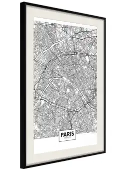 Poster City Map: Paris