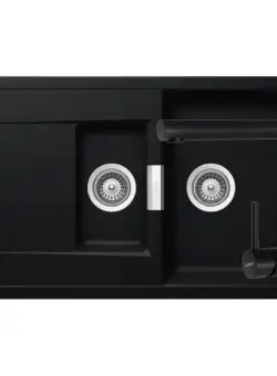 Set chiuveta bucatarie Schock Mono D-150 si baterie bucatarie Schock Laios Cristadur Puro 86 x 51 cm