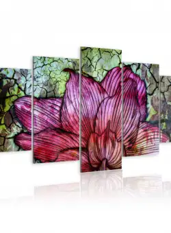 Tablou Flowery Stained Glass