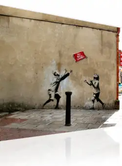 Tablou No Ball Games (Banksy)