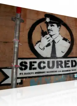 Tablou Secured (Banksy)
