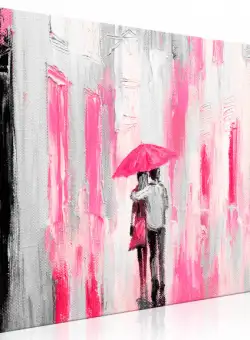 Tablou Umbrella In Love (1 Part) Wide Pink