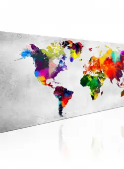 Tablou World Map: Coloured Revolution