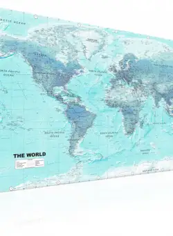 Tablou World Map: Sky Blue World