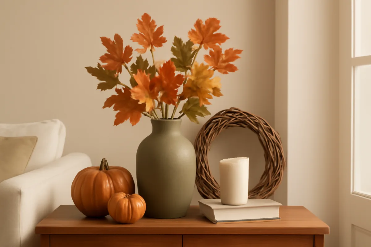 Decorațiuni de toamnă: idei simple pentru living și intrare