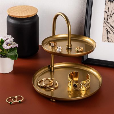 Accesoriu metalic decorativ Decorative Metal Accessory Honey 1, Aur, 20x21 cm - Auriu