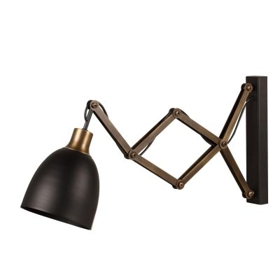 Aplica de perete Erosia, Negru, 16x16x30 cm - Negru