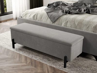 Bancheta tapitata Steel Gri