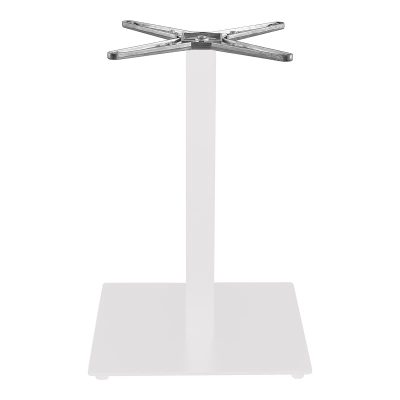 Bază de masă metalică Thonor, Industrial, Metal, Alb - Negru, 48x48x73 cm - Alb