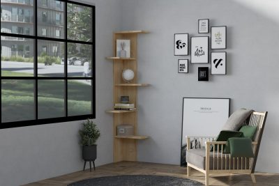 Bibliotecă Bled, Diverse culori, Diverse dimensiuni - Stejar / 40x21x160 cm