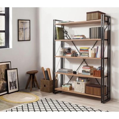 Biblioteca CosmoFix, Stejar, 130x180x35 cm - Stejar