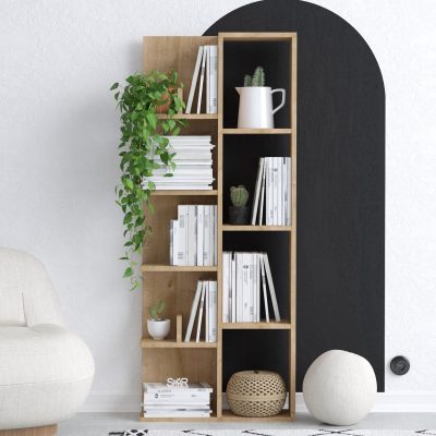 Bibliotecă Lily, Stejar, 60x18x150 cm - Stejar