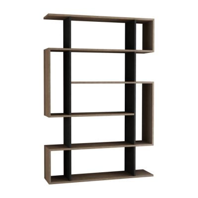 Biblioteca MITO, stejar sonoma + antracit, 110x25,5x161 cm