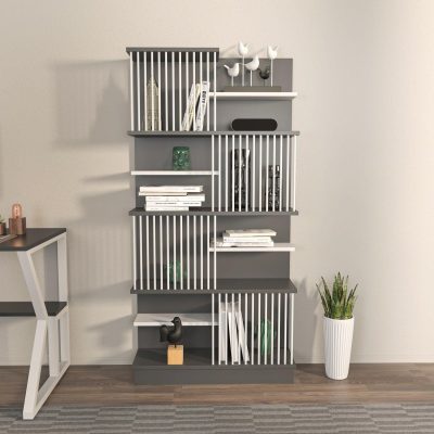 Biblioteca Sanali cu 9 Rafturi, 80 X 160 X 25 Cm - arsiv9