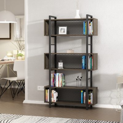 Bibliotecă Still, Nuc, 90x25x160 cm - Nuc