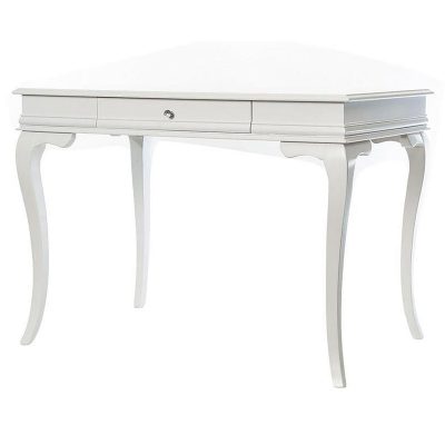 Birou Albero31 Lux cu sertar, Alb, 80 x 125 x 78 cm - Alb