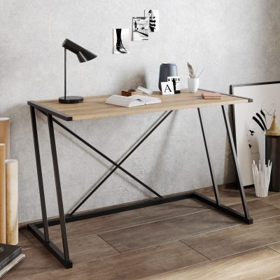 Birou Anemon, Diverse culori, Diverse dimensiuni - Nuc - Negru / 120x60x75 cm