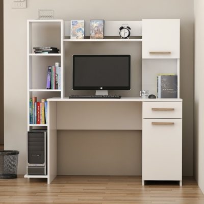 Birou Merry, Alb, 120x60x77 cm - Alb