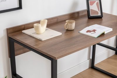 Birou Rana, Nuc - Negru, 112x60x79 cm - Nuc - Negru