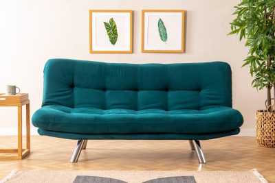 Canapea extensibilă 3 locuri Misa, Diverse culori, 175x52x40 cm - Verde petrol