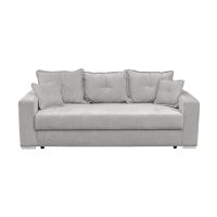 Canapea extensibila ARISSA, 3 locuri, cu arcuri, gri deschis, 235x110x77 cm