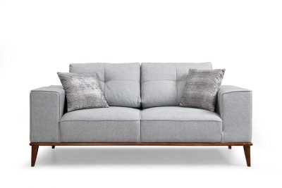 Canapea extensibilă Bellisimo, 2 locuri, Fixă, Gri, 184x85x91 cm - Gri