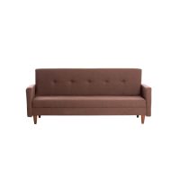 Canapea extensibila HIKO, 3 locuri, maro, 200x75x83 cm