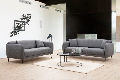 Canapea extensibilă Sevilla, 3 locuri, Diverse culori - Gri închis