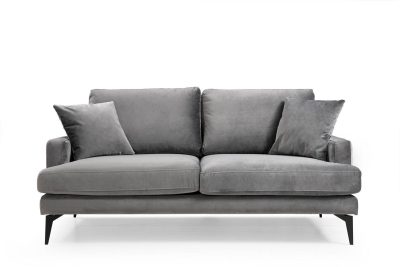 Canapea Fixa cu 2 Locuri Yase, 175 x 88 x 90 cm - Gri