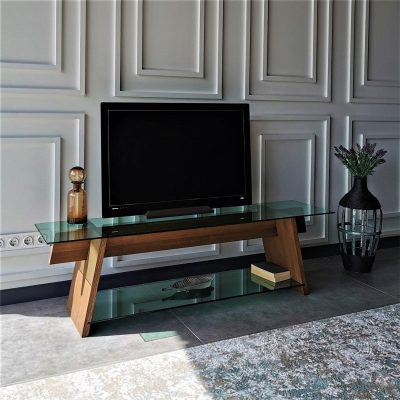 Comoda TV TV202, Nuc, 40x45x158 cm - Nuc