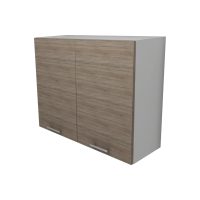 Corp Superior Lecce, 2 Usi, Stejar Sonoma Inchis/Alb, 80 x 30 x 65 cm
