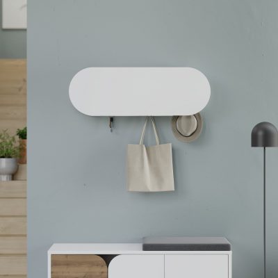 Cuier Kroma, Diverse culori, 84x16x29 cm - Alb