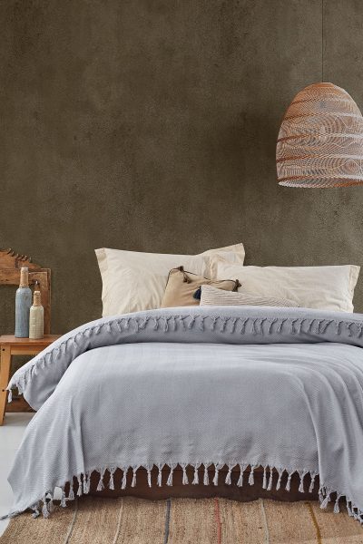 Cuvertură Sidney, Diverse culori, 200x230 cm - Gri deschis