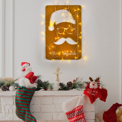 Decorațiune de perete din metal XMASGOLD - 006, Auriu, 39x59x0 cm - Auriu